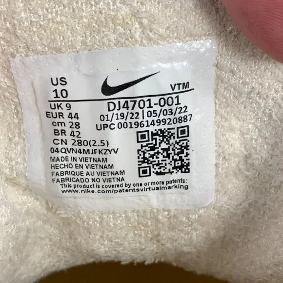 Nike Men’s Air Max Scorpion FK Phantom Athletic Sneakers “Lemon-Wash” Size 10